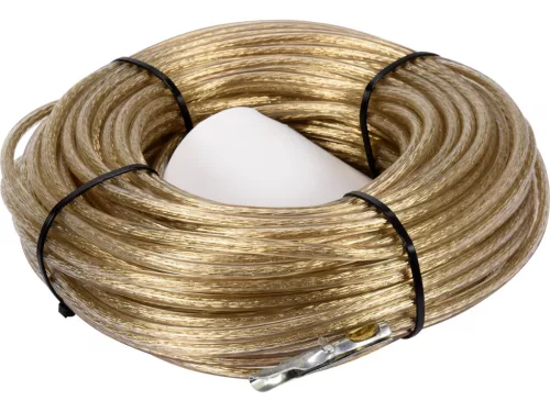 VOREL oceľ áruzabezpečujeó ponyva lano 34 meter, 6 mm (85003)