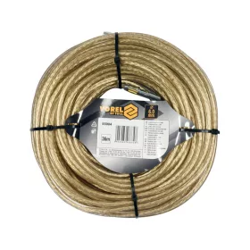   VOREL oceľ áruzabezpečujeó ponyva lano 36 meter, 6 mm (85004)
