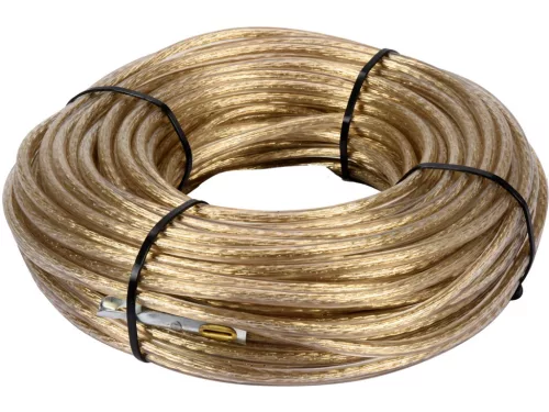 VOREL oceľ áruzabezpečujeó ponyva lano 36 meter, 6 mm (85004)