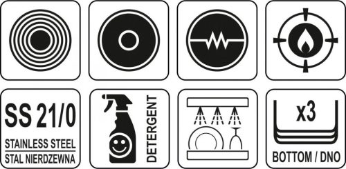 YATO Nerezová panvica 24 cm(YG-00101)