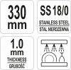 YATO Hladká cukrárenská stierka 205/ 335MM (YG-02409)