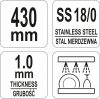 YATO Hladká cukrárenská stierka 300/ 430MM (YG-02416)