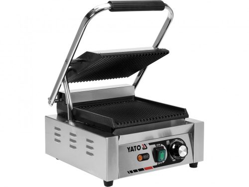 YATO Elektrický kontaktný gril vrúbkovaný 32 cm 1,8 kW (YG-04555)