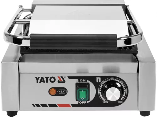 YATO Elektrický kontaktný gril vrúbkovaný 32 cm 1,8 kW (YG-04555)