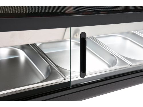 YATO Chladiaca vitrína 5x1/2 GN 180x42x29,5 cm ČIERNA (YG-05005)