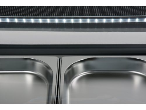 YATO Chladiaca vitrína 5x1/2 GN 180x42x29,5 cm ČIERNA (YG-05005)