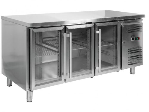 YATO Gastro 3-dverový sklenený chladiaci stôl  417l 180x70x85-92cm (YG-05257)