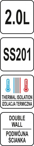 YATO termoska 2.0l (YG-07014)