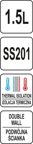 YATO Termoska  1,5L (YG-07026)