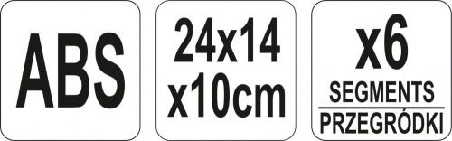 YATO Barový organizér – 6-priehradkový pomocník pre barmanov  (YG-07134)