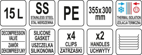 YATO Plastový termos  15L (YG-09225)