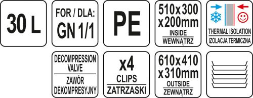 YATO Termoizolačný kontajner 30 lL (YG-09250)