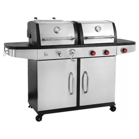   YATO BBQ gril OtaKe 2v1, plyn + drevené uhlie, nerez, 8,2 kW (YG-20030)