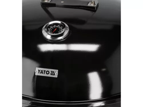 YATO Gril na drevené uhlie, okrúhly, 54 cm ČIERNA (YG-20300)