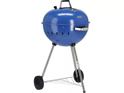 YATO Gril na drevené uhlie, okrúhly, 54 cm MODRÁ (YG-20302)