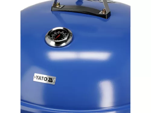 YATO Gril na drevené uhlie, okrúhly, 54 cm MODRÁ (YG-20302)