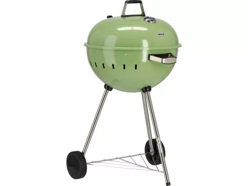 YATO Gril na drevené uhlie, okrúhly, 54 cm ZELENÝ (YG-20303)