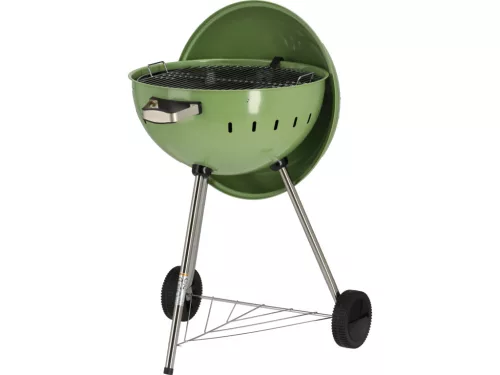 YATO Gril na drevené uhlie, okrúhly, 54 cm ZELENÝ (YG-20303)