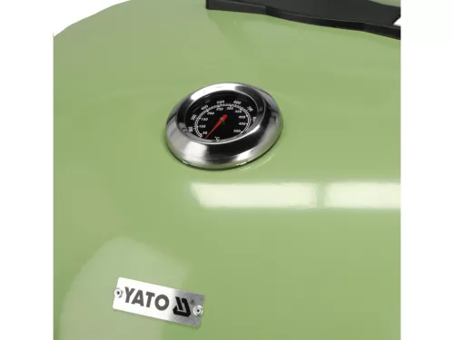 YATO Gril na drevené uhlie, okrúhly, 54 cm ZELENÝ (YG-20303)