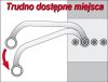 YATO Kľúč očkový 19x22 mm typ "C" (YT-0175)