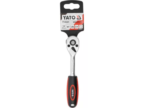 YATO Ráčňový kľúč YATO 1/4" 160 mm, 63 Nm, 90 zubov  (YT-03241)