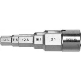   YATO stupňový kľúč 1/2 "do hláv 3/8" 29/68 "1/2" 21/32 "27/32" Cr-V (YT-03317)