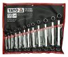 YATO Sada kľúčov očkových 12ks 6-32 mm ohnuté (YT-0398)