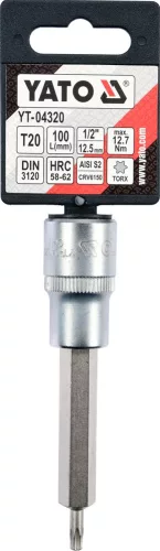 YATO Nadstavec predĺžený 1/2" bit Torx T20 (YT-04320)