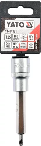YATO Nadstavec predĺžený 1/2" bit Torx T25 (YT-04321)