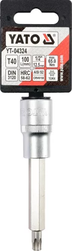 YATO Nadstavec predĺžený 1/2" bit Torx T40 (YT-04324)