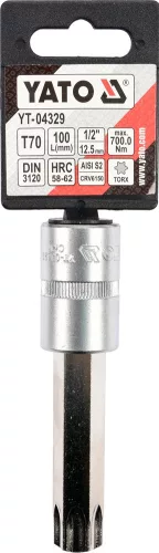 YATO Nadstavec predĺžený 1/2" bit Torx T70 (YT-04329)