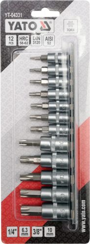 YATO Bity Torx sada 12 ks (CrV 6150) (YT-04331)
