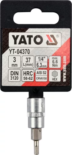 YATO Nadstavec 1/4" bit Imbus H3 (YT-04370)