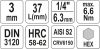 YATO Nadstavec 1/4" bit Imbus H3 (YT-04370)
