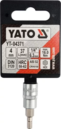 YATO Nadstavec 1/4" bit Imbus H4 (YT-04371)