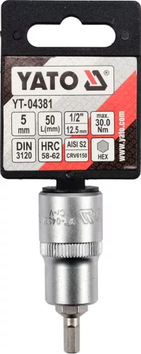 YATO Nadstavec 1/2" bit Imbus H5 (YT-04381)