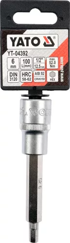 YATO Nadstavec predĺžený 1/2" bit Imbus H6 (YT-04392)