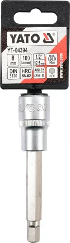 YATO Nadstavec predĺžený 1/2" bit Imbus H8 (YT-04394)