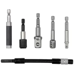   YATO sada adaptérov pre bity a hlavice 6-dielna, HEX 1/4″, flexibilný nadstavec (YT-04640)