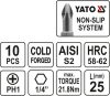 YATO Bit krížový 1/4" PH1 x 25 mm 10 ks (YT-0474)