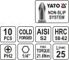 YATO Bit krížový 1/4" PH2 x 25 mm 10 ks (YT-0475)