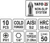YATO BIT sada 10 ks PH1x50 ACR (YT-0477)