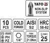 YATO Sada bitov 1/4" 25 mm NON-SLIP 10 ks (YT-0482)