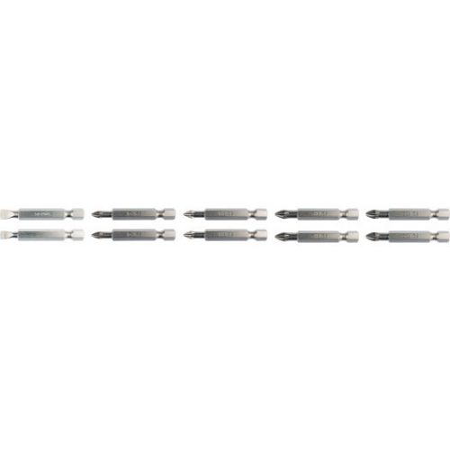 YATO sada bitov 50 mm (5-6-ph1-ph2-pz1-pz2), 10-dielna (YT-04832)