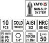 YATO Sada bitov 1/4" 50 mm NON-SLIP 10 ks (YT-0483)