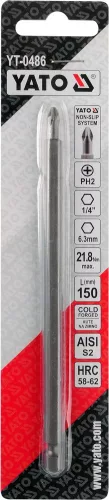 YATO Bit krížový 1/4" PH2 x 150 mm NON-SLIP (YT-0486)