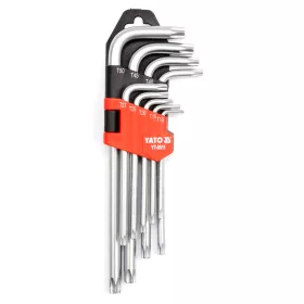 YATO Sada kľúčov TORX s otvorom 9 ks (YT-0511)