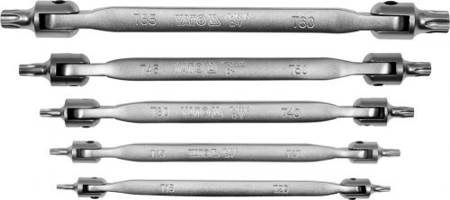 YATO Torx kĺbové kľúče T15-T60 CrV 5 ks  (YT-05320)