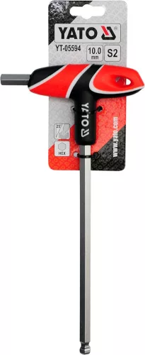 YATO Skrutkovač T imbus guľový 10 mm (YT-05594)