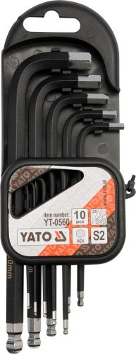 YATO Sada kľúčov imbus s guličkou 10 ks dlhší (YT-0560)